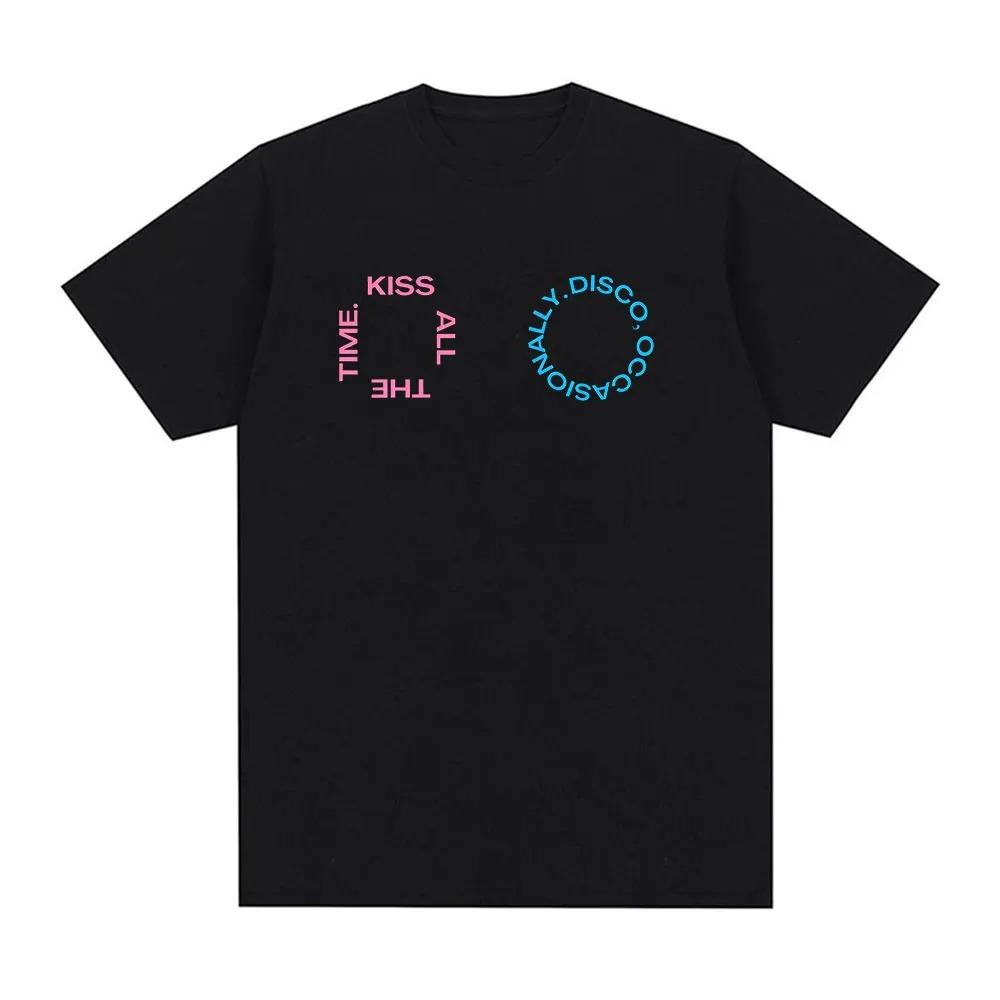 Harry Styles Kiss All The Time Disco Occasionally 2026 Tour Graphic TShirt Unisex Harajuku Style Loose Cotton TShirt
