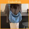 Sac à bandoulière en jean Grande capacité Sac bandoulière Mode Décontracté Pour un usage quotidien