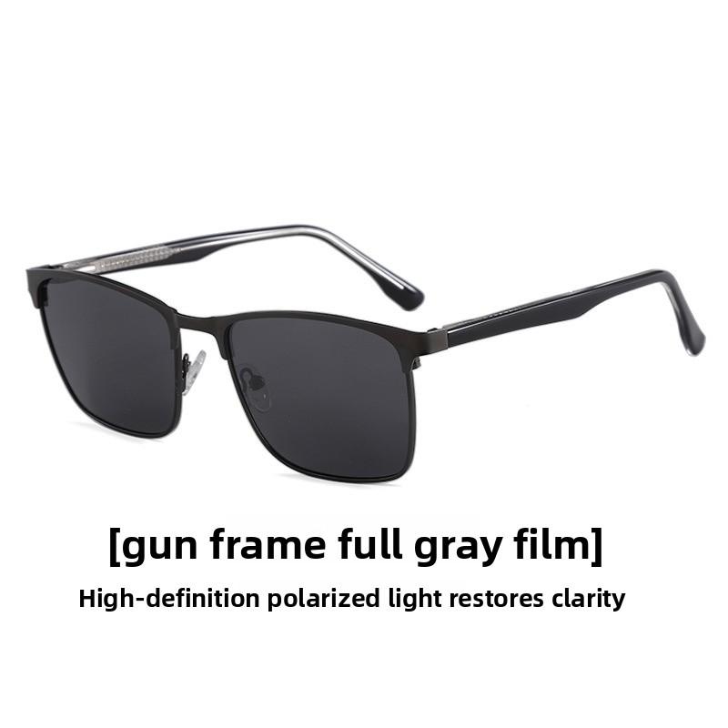 2026 new polarized sunglasses with acetate pins on the temples, high-end sunglasses, European and American fashion glasses, specifically for driving