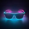 Nové skvělé bezdrátové svítící LED brýle Svítící neonové sluneční brýle Pro svatbu Rave Festival Party disco noční klub dárek