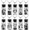 Anime Stainless Steel Demon Slayer Necklace Kimetsu No Yaiba Figure Pendant Adornment For Men Women Cosplay Jewelry Accessories