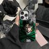 Attack On Titan Levi Ackerman Phone Case For IPhone 16 17 15 14 12 13 Pro Max Black Color Shockproof Cover