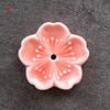 Ceramic Cherry Blossom Flower-Shaped Incense Stick Holder for Aromatherapy and Decor