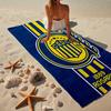 Serviette de plage en microfibre avec blason de Rosario Central, légère et à séchage rapide, pour les voyages d'été, essentiel pour la plage, la piscine