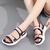 Large Size Sports Sandals for Women's Summer 2025 New Casual Adjustable Sponge Cake Thick Soled Beach Shoes