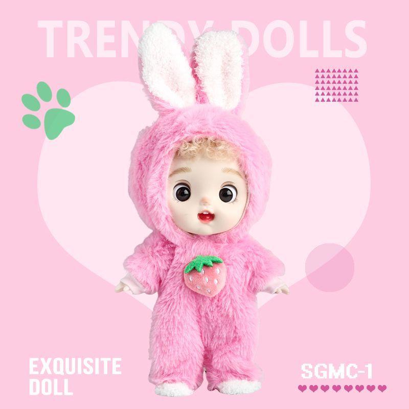 8-Zoll-Puppe mit wechselbarer Kleidung, Exquisite und niedliche Puppe, Geburtstagsgeschenk für Mädchen, Rollenspielspielzeug