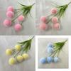 5 Decorative Artificial Flocked Ball For Party And Home Office