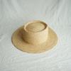Foreign Trade Export Men'S And Women'S Versatile Raffia Flat Top Top Hat Straw Sun Hat Sunshade Resort Beach Panama Hat