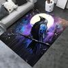 Night raven theme Office Carpet Chair Mat: Office Rug for Desk, Large Floor Mat for Home Decor, Sofa