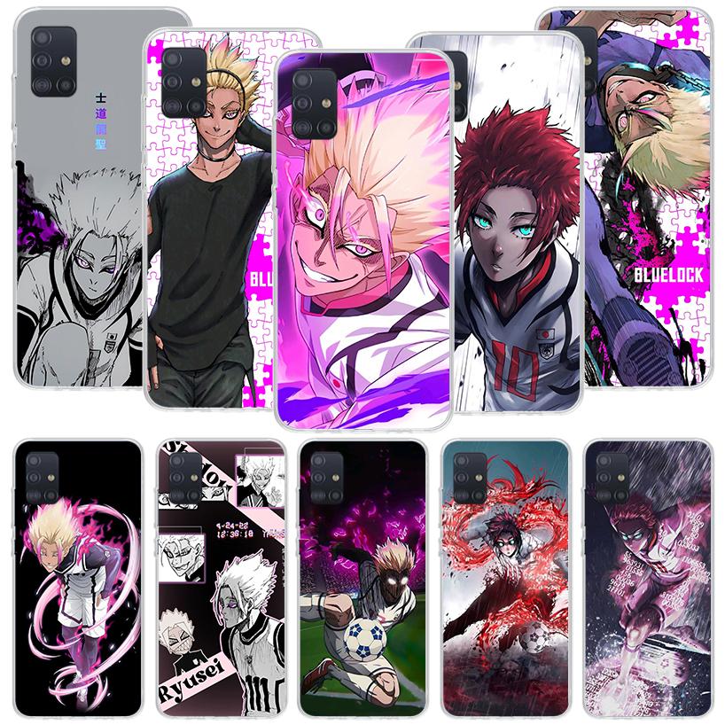 Coque de téléphone Blue Lock Shidou Ryusei Pour Samsung Galaxy A52 A32 A22 A12 A02S A50S A30S A51 A31 AA71 Note 20 Ultra 10 S10 Plus Gala