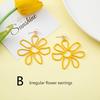 Yellow Lemon Fresh Earrings Female Summer New Joker Earrings Sweet Temperament Earrings