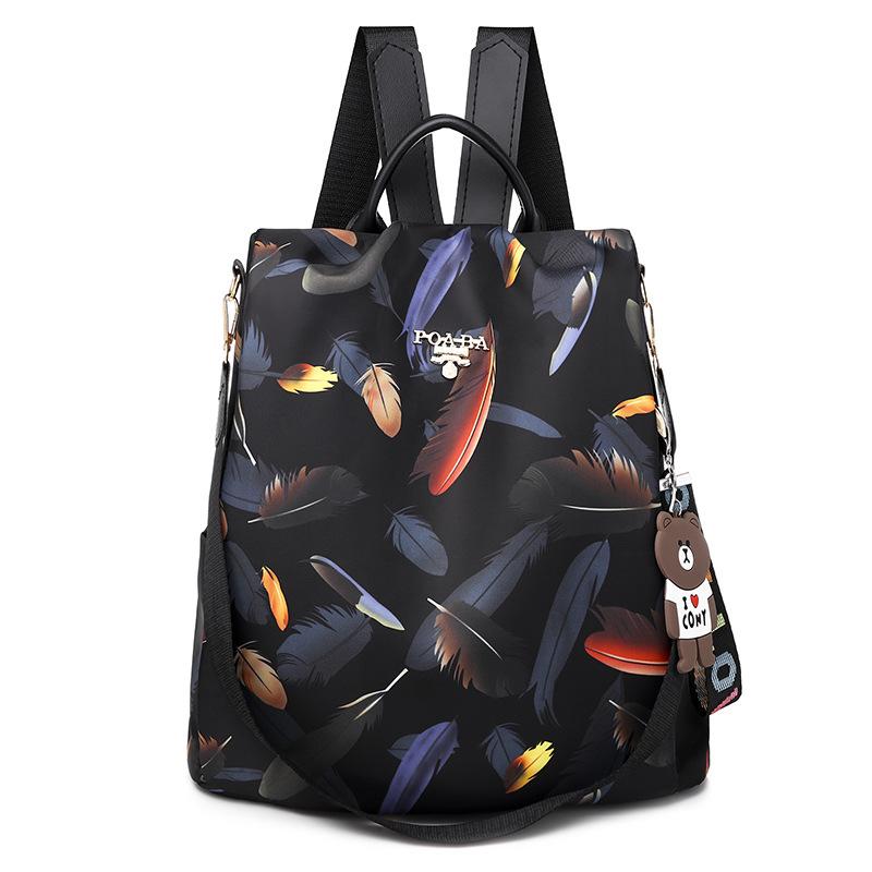 Rucksack Damen Große Kapazität Oxford Stoff Rucksack Mode Schultasche Vintage Rucksack