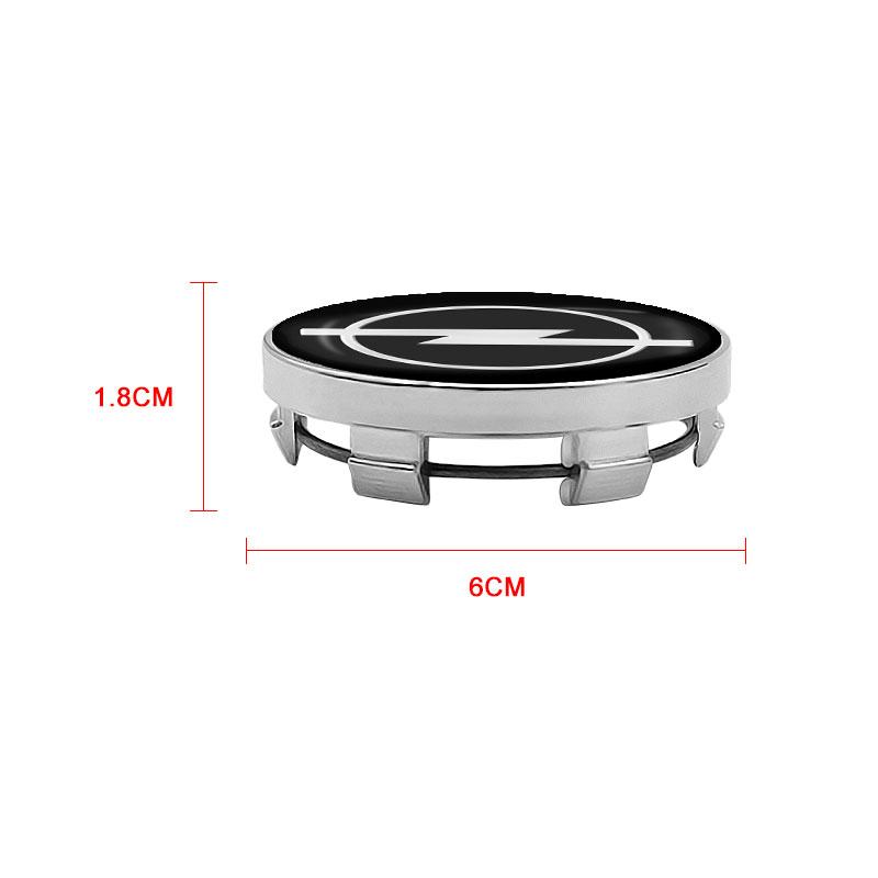 60mm Car Wheel Center Hub Cap Rim Cover Emblem Stickers For Opel Insignia Astra Antara Meriva Zafira H G Corsa wzjn06