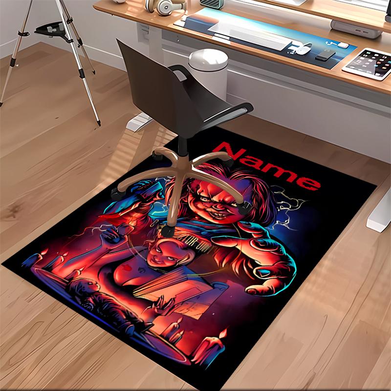 Custom Personalization Chucky Print Area Rug - Soft, Washable Non-Slip Indoor Mat,Living Room,Home&Office Decorative Rug