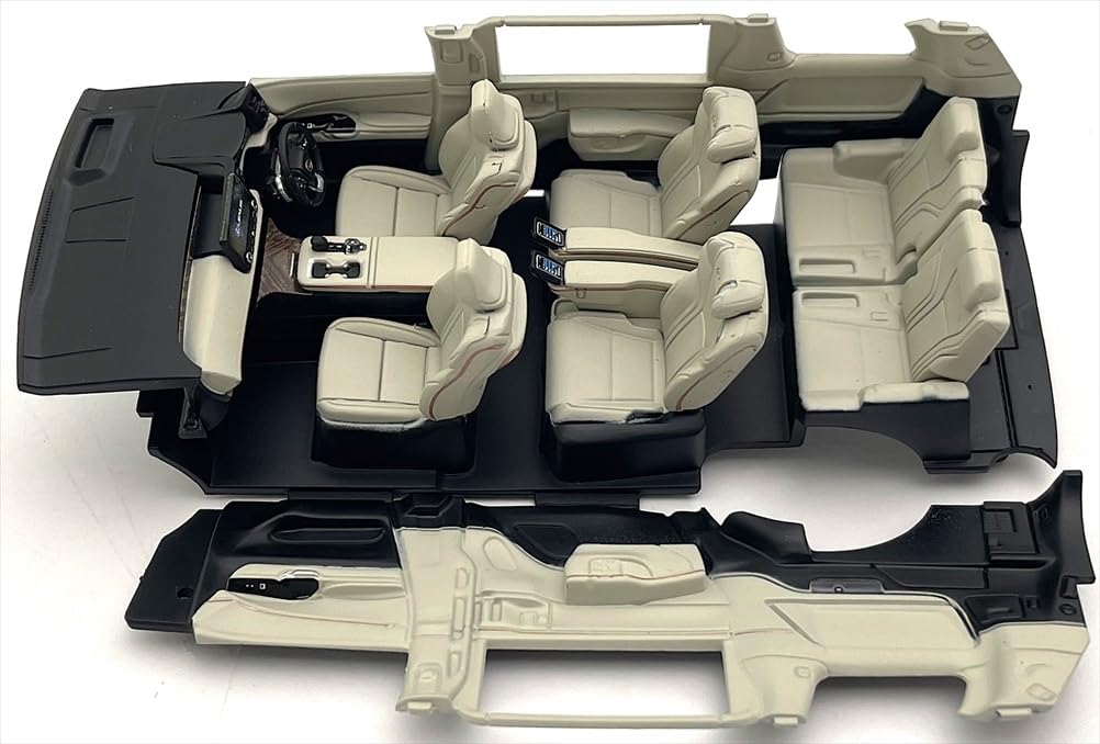 Kyosho Original LEXUS LM 500h Agate Solis Färdig Modell KS03924SA 1/43 (Sonic 6-sits Vit)