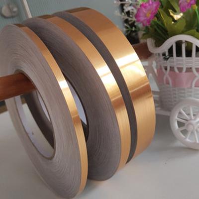 Living Room Floor Wall Corner Line Sealing Strip Tape Golden PVC Self Adhesive Waistline Stickers Waterproof DIY Baseboard