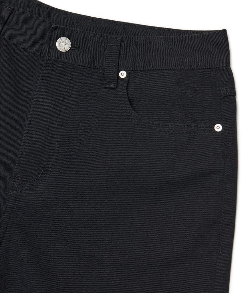 Nomaenyueol Straight Wide Cotton Pants - Black