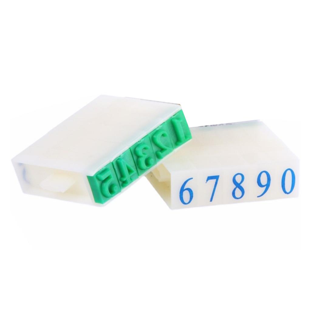 10Pcs Detachable Number Stamp Digital Stamp From 0 To 9 Number Stamp For Card Making Scrapbooking Journaling Teaching