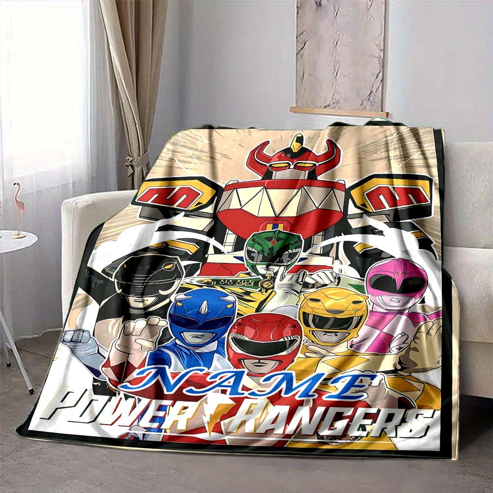Custom 1pc Power Rangers: Heroic Battle Blanket, Soft And Comfortable Blanket, Casual Warm, Camping Travel Blanket, Birthday Gift Q912154