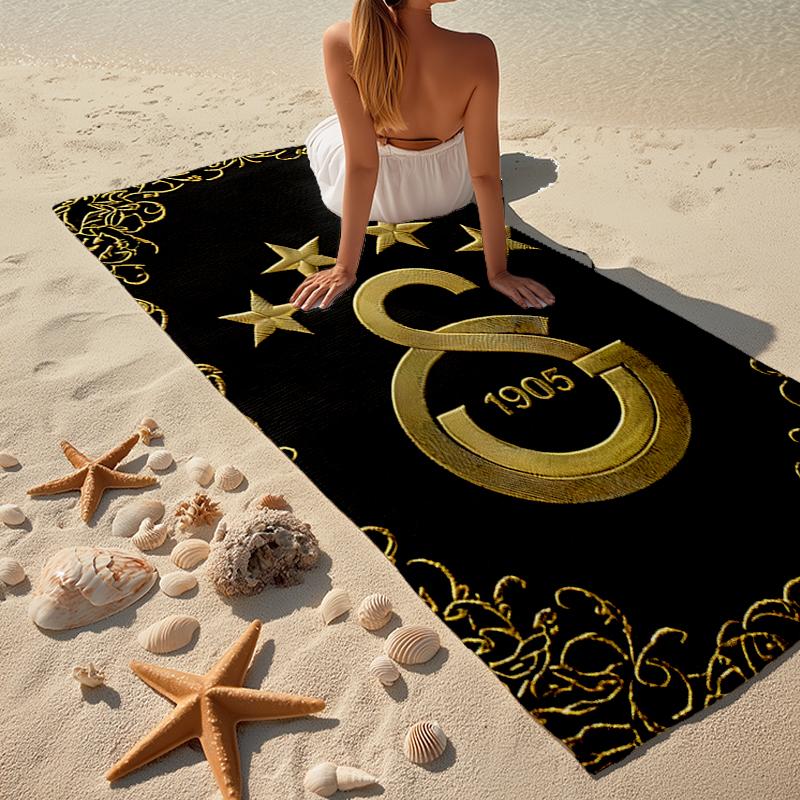 Galatasaray Fashion Beach Towel: Ideal for Summer Adventures Soft, absorbent and quick drying suitable for swimming and bathing