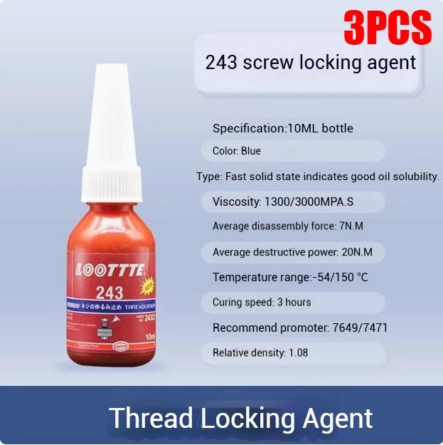 ZEXEF 10-250ml Threadlocker Anaerobic Glues Anti Loose Screw Glues Fastening Cured Thread Locking Agent Sealant for Screws