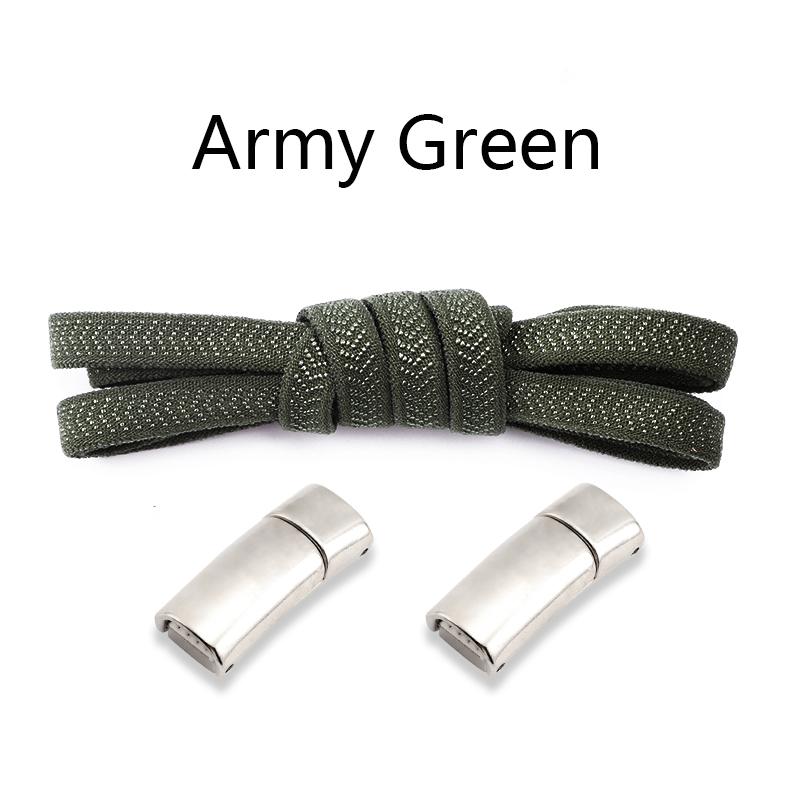Nieuwe Magnetische Lock Schoenveters zonder strikken Kinderen Volwassenen Elastische Veters Sneakers 8mm Dikke Platte Schoenen Geen Strik Schoenveters Schoenen Accessoires