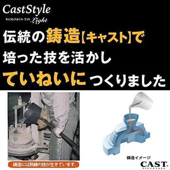 Hokuriku Alumi Deep Frying Pan 22cm Gas Only Lightweight Cast Style Light Teflon Coating Made Japan