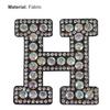 2Pcs Convenient Clothes Patch Easy Use Fabric Iron On Alphabet Clothing Repair Patch for Home