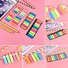Stationery Note Adhesive Sticky Notes Paper Sticker Bookmarks Fluorescent Notes Planner Stickers
