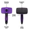 Pet Hair Remover Brush, Self-cleaning Slicker Brush With Click Clean Button, Deshedding Tool For Cats Dogs, Essential Grooming Comb For Loose Fur Remo