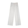 Gray Riveted Sweatpants for Women In Spring and Autumn New Products High-waisted Straight-leg Pants Loose Small Casual Wide-leg Pants