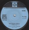 7inch Record COUNT PRINCE MILLER - Blue Blue World / Somethin' To Make 7N17786 Pye Records 1969 UK Soul/Funk Used