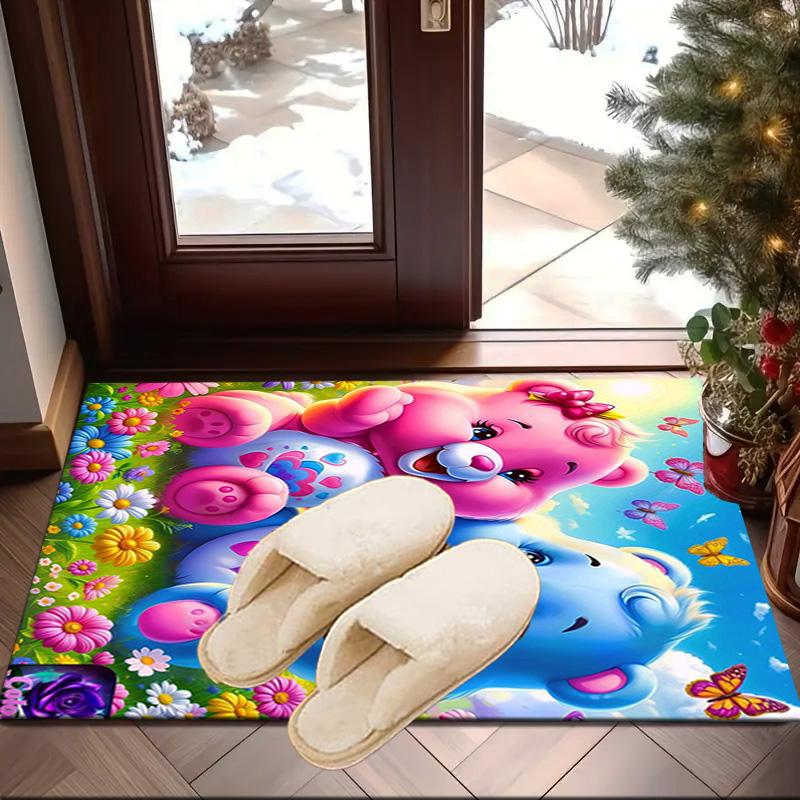Rainbow Bears Carpet, Chair Rug,Rug for Office Bedroom Living Rooms, Doormat Decor Fan Gift Christmas Gift
