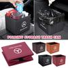 For CLA SeCar Organizer Key Glasses Drink Storage Folding Trash Can For Mercedes Benz W202 W212 W126 W140 W168 W177 CLS GLE GLC GLS CLA