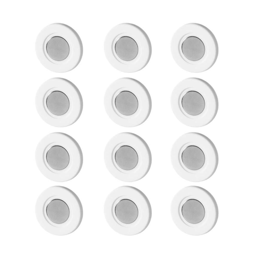 12pcs Self Adhesive Magnetic Remote Control Rack No Hole Punching Dopamine Magnetic Paste Hook Decorative Stable
