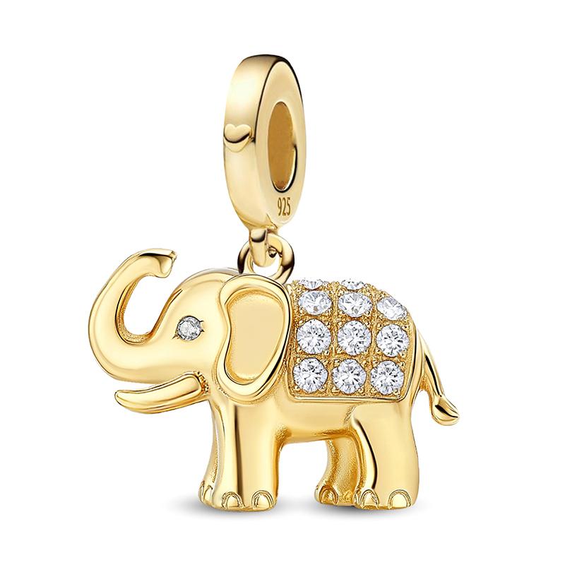 Copper Owl Panda Elephant Dog Butterfly Cute Charms Beads Fit Original Pan Bracelet Bangle High Quality Diy Jewelry