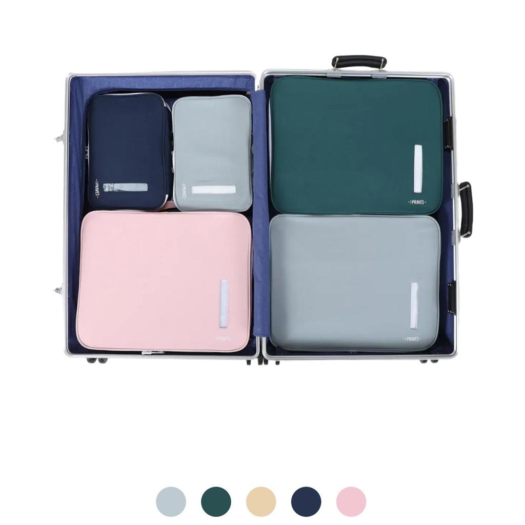Ipraves Iv-7020 / Clear Fit Expandable Compression Travel Pouch Set