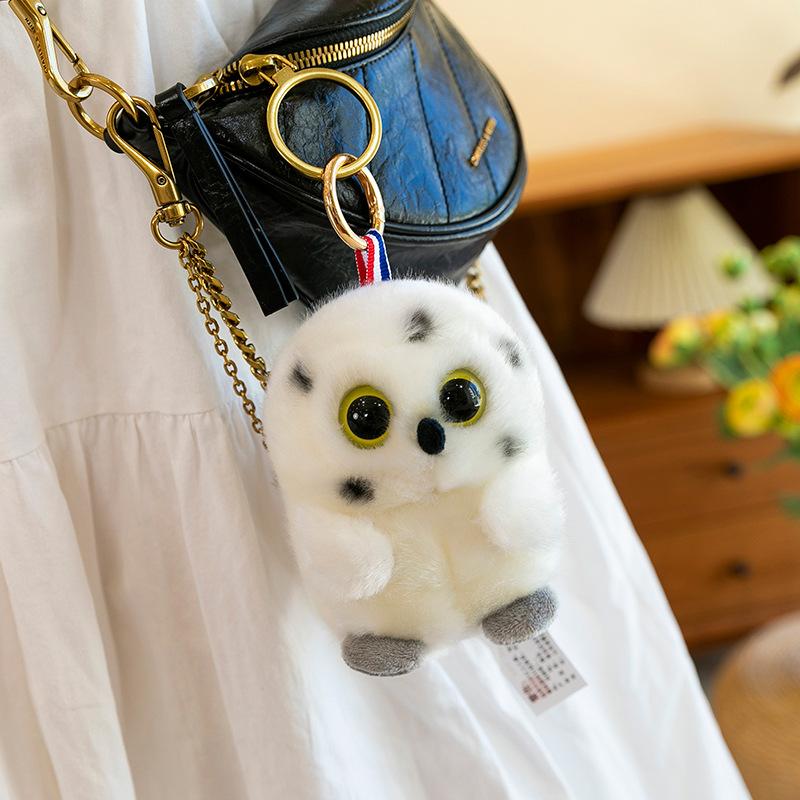 Echte Tierpuppe kugelförmiges Plüschtier Greifautomat Puppe Hochzeitswurf Firmengeschenke Puppenanhänger