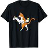 Funny Cat with Unicorn Swimming Ring Pool Cats T-Shirt