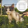 Cat Cage Net Metal Wire Pet Dog Gate With The Door Iron Enclosures Diy Crate Thickened Fence Doorway Cage Door Gate Panel