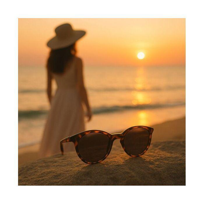 Women's Cat Eye Sunglasses Tortoiseshell Surfrider Brand Protection Index 3 and Polarized Lenses Retro and Trendy