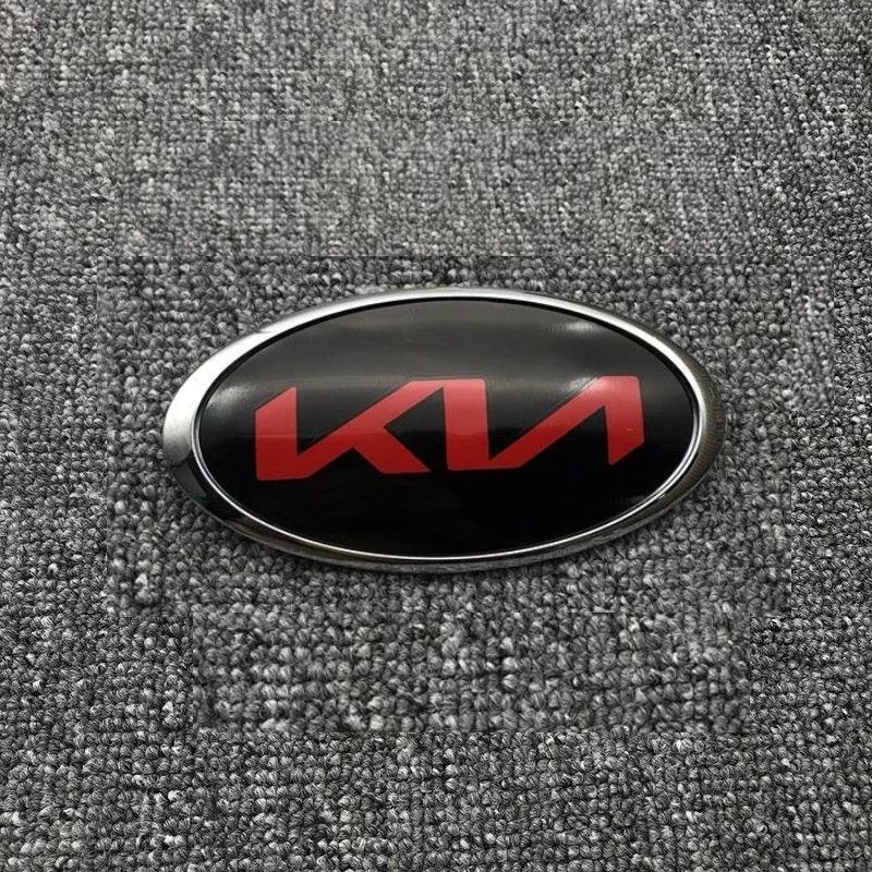AAAGR1 Car Front Hood Emblem Rear Trunk Badge Sticker KIA Sportage Ceed Sorento Cerato Optima Picanto Rio Soul K3 K5 Stonic Fitting
