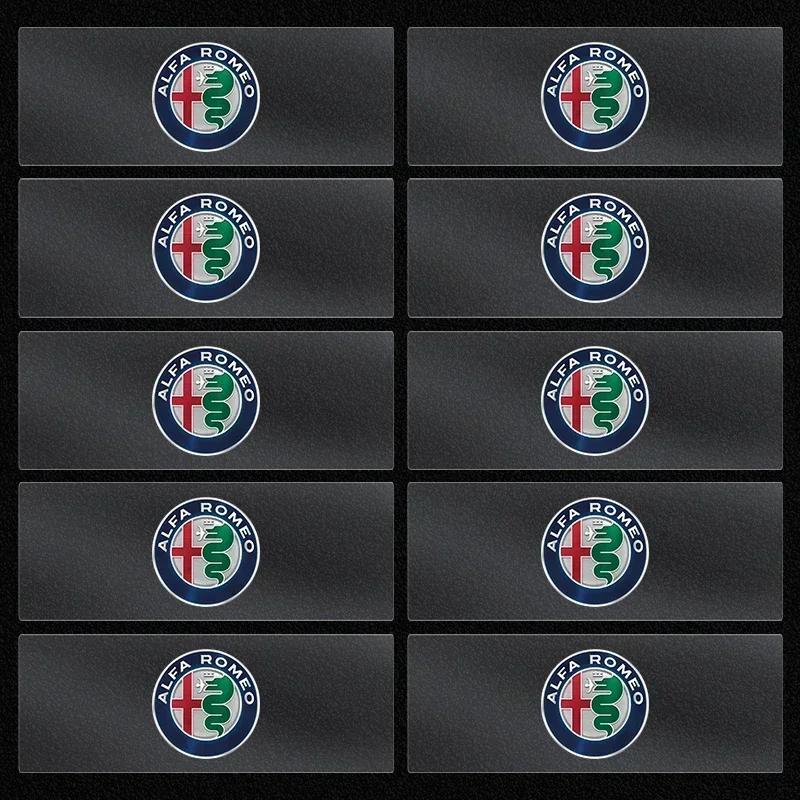 Auto Embleem Logo Decoratieve Stickers Badge Decal Interieur Styling Voor Alfa Romeo 159 Giulietta Giulia 147 Mito 156 166 Stelvio