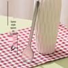 ZISIZ Disposable Plastic Milk Tea Spoon