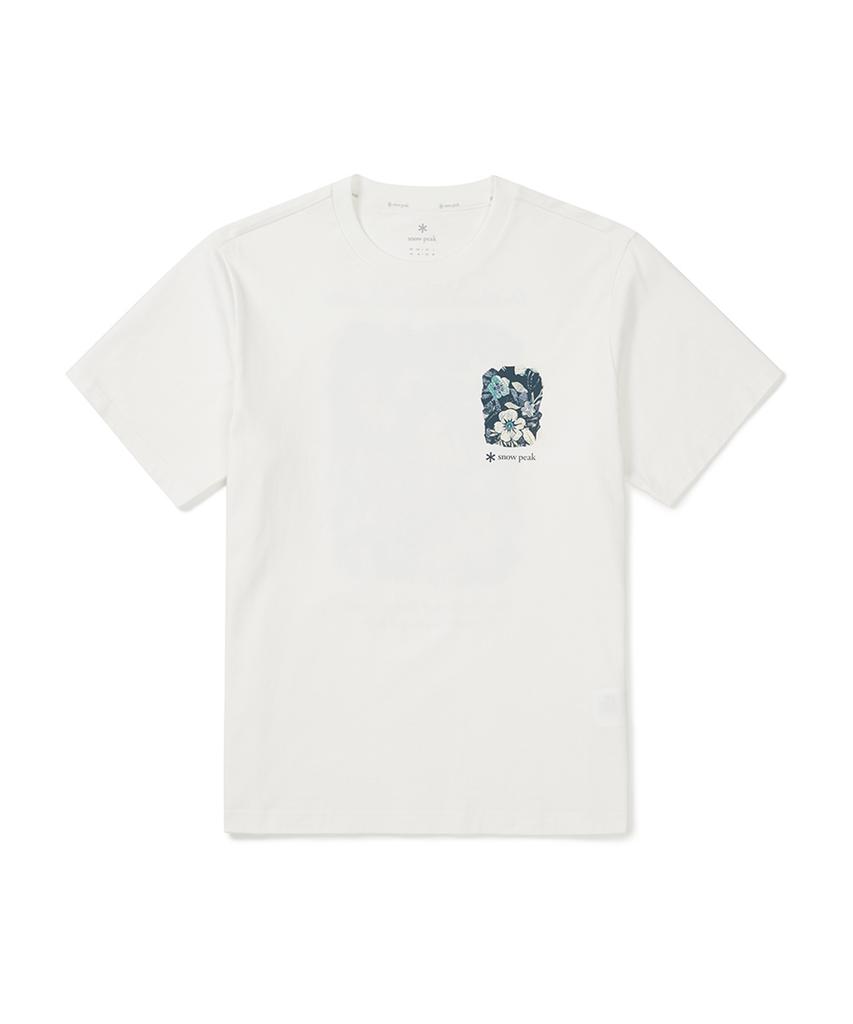 SNOWPEAK APPAREL Cotton Tropical Short Sleeve T-Shirt (S25Mufts62) Off White
