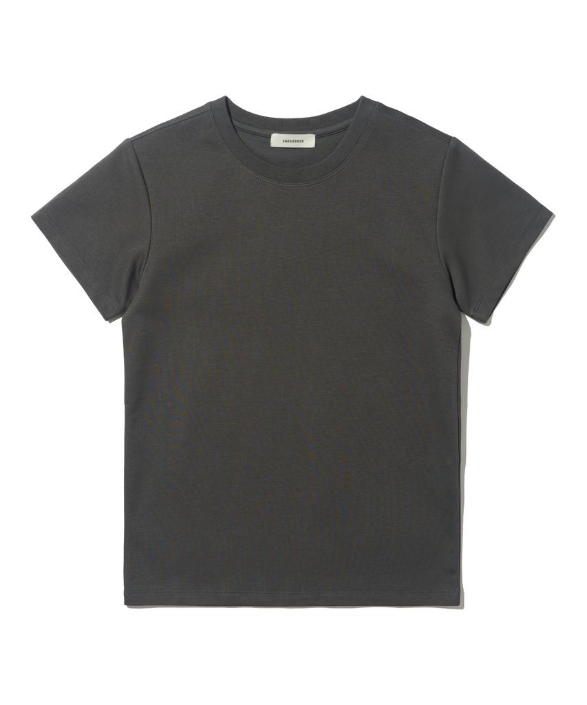 CARGOBROS FOR WOMAN Star See-Through Long Sleeve Layered Short Sleeve Tee Set (Ivory/Charcoal)