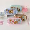 Desktop Storage Capybara Pencil Case Large Capacity Cartoon PVC Pencil Pouch  Student