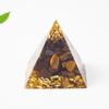 Crystal Resin Pyramid Figurine With Natural Waterdrop Crystals For Gift Giving And Home Decor