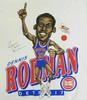 DENNIS RODMAN CARICATURE CARTOON White Men S-234XL T-shirt A403 Unisex T-Shirt
