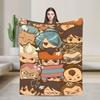 Anime Axel Blaze Inazuma Eleven Blanket Warm Fluffy Plush Throw Blanket For Girls Boys Living Room Flannel Bedspread Bed Cover